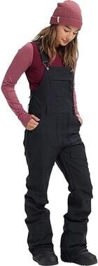 Burton Avalon Bib Ski Pants Overall Black Cross Back Sz L Women's